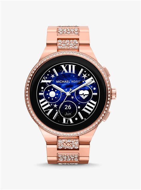 michael kors rose gold runway smartwatch|Runway Pavé Two.